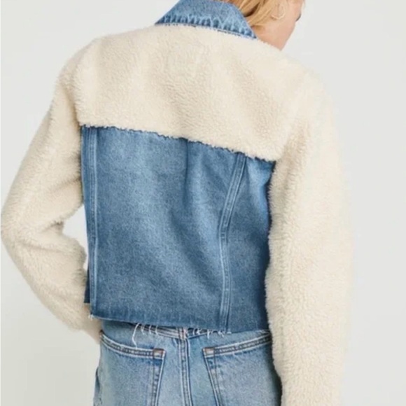 Abercrombie & Fitch Blue and Cream Jean Jacket - Picture 2 of 5